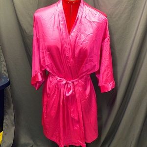 Victoria secret robe, satin, bright pink, Sz. M/L